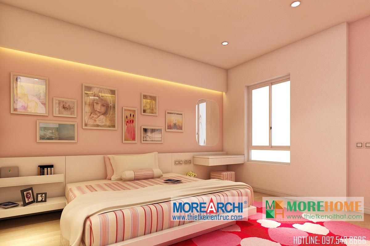 Thiết kế nội thất phòng ngủ nhà phố hiện đại Trần Duy Hưng Trung Hòa Cầu Giấy Hà Nội
